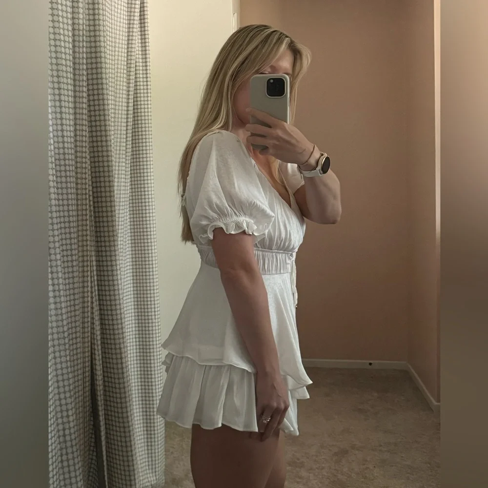 Here Comes The Sun Satin Romper - Picture 5 of 8